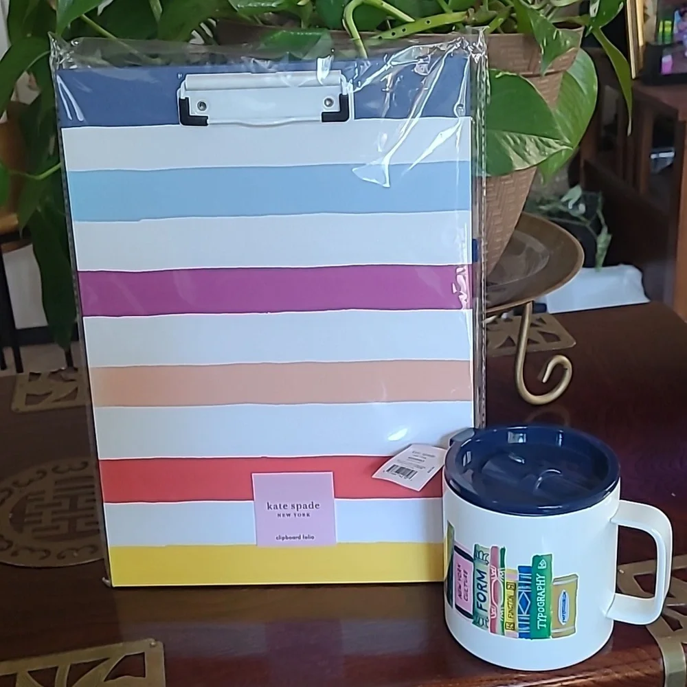 Kate Spade Clipboard & Coffee Mug